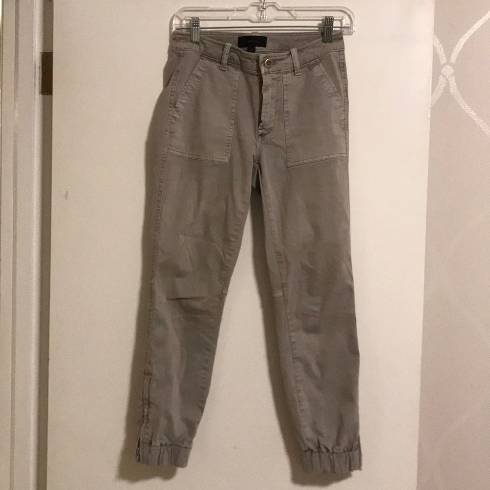 Jcrew stretchy cargo pant with zippers